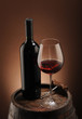 red wine, bottle and glass red wine, bottle and glass