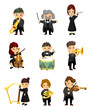 Vector: orchestra music player orchestra music player