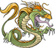 Green Dragon Vector Illustration Green Dragon Vector Illustration