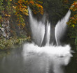 Magnificent dance fountain in Butchard-garden
