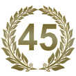 Lorbeerkranz geschlossen Gold - 45