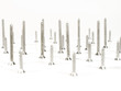 Screws in randow rows
