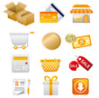 Shopping icons set