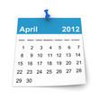 Calendar 2012 - April