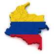 3D Map of Colombia