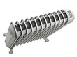 Oil radiator isolated on the white background