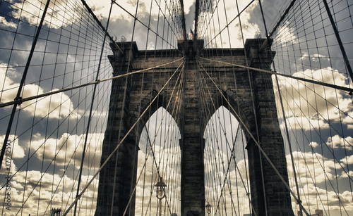 Photo: Brooklyn Bridge view, New York City Brooklyn Bridge view, New York City