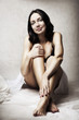 Fashion portrait of young sexy beautiful woman