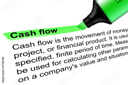 Illustration: Highlighter Cash flow green Highlighter Cash flow green