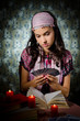 Fortune-teller predicing the cards