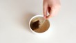 A cup of brewed black tea in a bag. HD H.264 A cup of brewed black tea in a bag. HD H.264