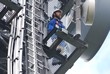 Foto: Arbeiten am Mast Arbeiten am Mast