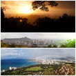 Foto: Honolulu, Panoramen-Collage Honolulu, Panoramen-Collage