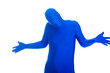 anonymous man with a gesture indicating his innocence