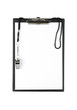 Blank sports clipboard on white background