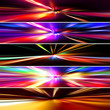 set colorful banners