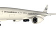 Airplane with alpha matte