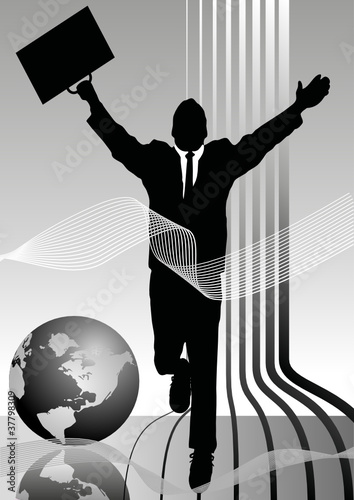 Vektor: successful business worldwide successful business worldwide