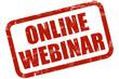 Grunge Stempel rot ONLINE WEBINAR