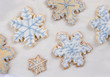 snowflake cookie background