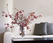 branches of blossoms - vase in modern living room