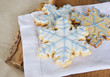 snowflake cookies ready to eat