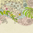 Vektor: Floral background of spring. Floral background of spring.