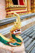 Buddhist statue at a temple in Thailand - travel and tourism.