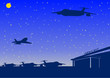 Night airport