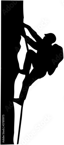 Illustration: rock climber rock climber