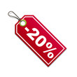 Etiqueta con texto -20%