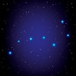 vector constellation of Big Dipper