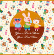 cartoon summer animal card cartoon summer animal card