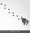 Eps Vector Image:Footprint Dog