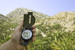 Compass in hand