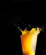 Orange juice splash Orange juice splash