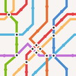 Color metro scheme seamless background