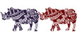 African rhinos