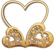Illustration: Goldene Herzen Goldene Herzen