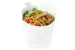 Thai stir-fried noodle with redcurry and chicken