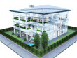 appartamento rendering 3d exterior architettura progetto