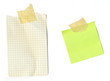 Post it notes - taped paper