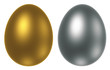 golden and silver egg