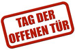 Stempel rot rel TAG DER OFFENEN TÜR