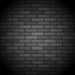 Vector: Black brick wall Black brick wall