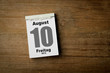 10 August