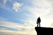 silhouette of a businessman