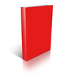 Red empty book template Red empty book template
