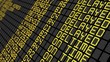 Airport Board On Time to Delayed Flights