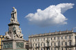 square with a statue of Cavour in Turin